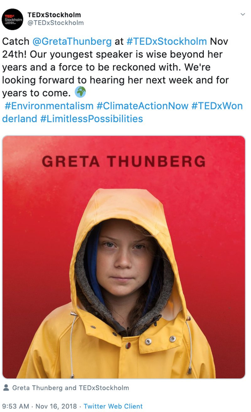 Greta Thunberg TedxStockholm Greta Thunberg TedxStockholm